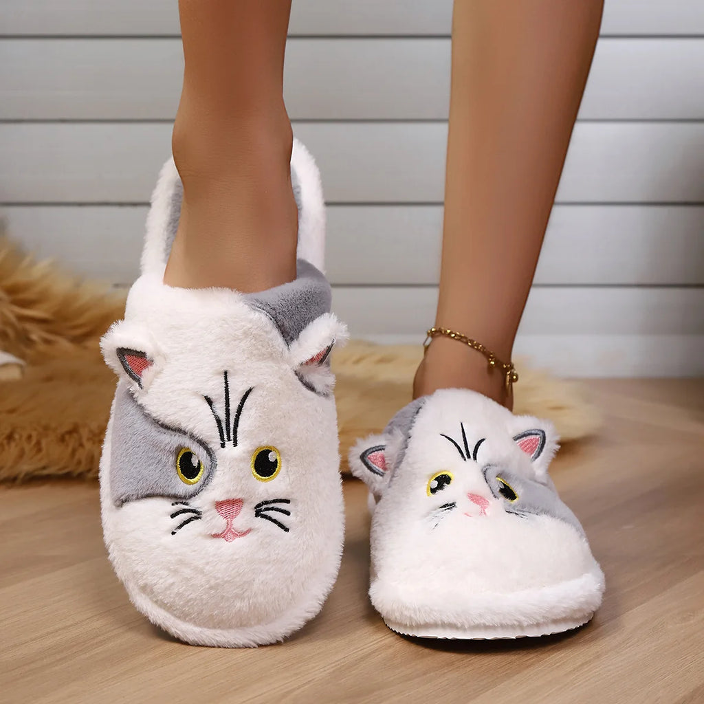 Zapatillas Gato Kawaii de Felpa