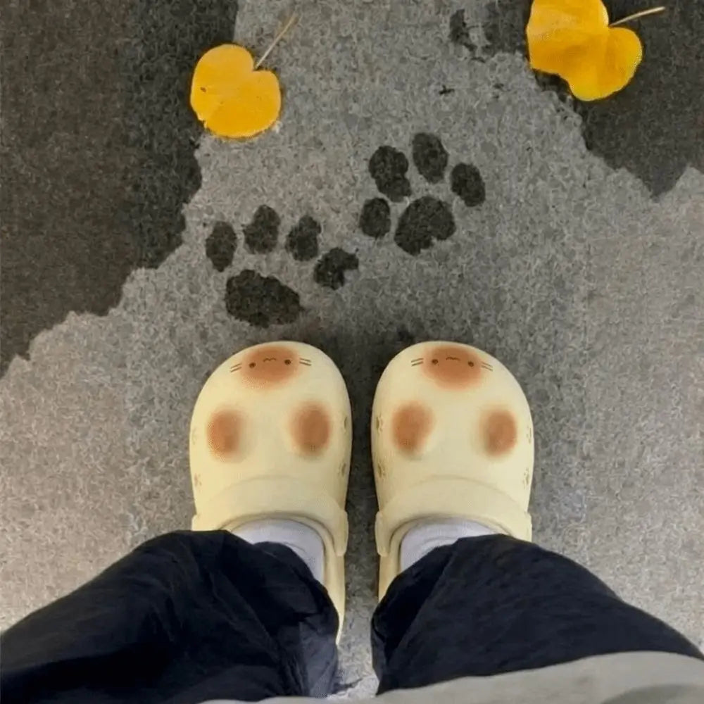 Pantuflas de gato impermeables