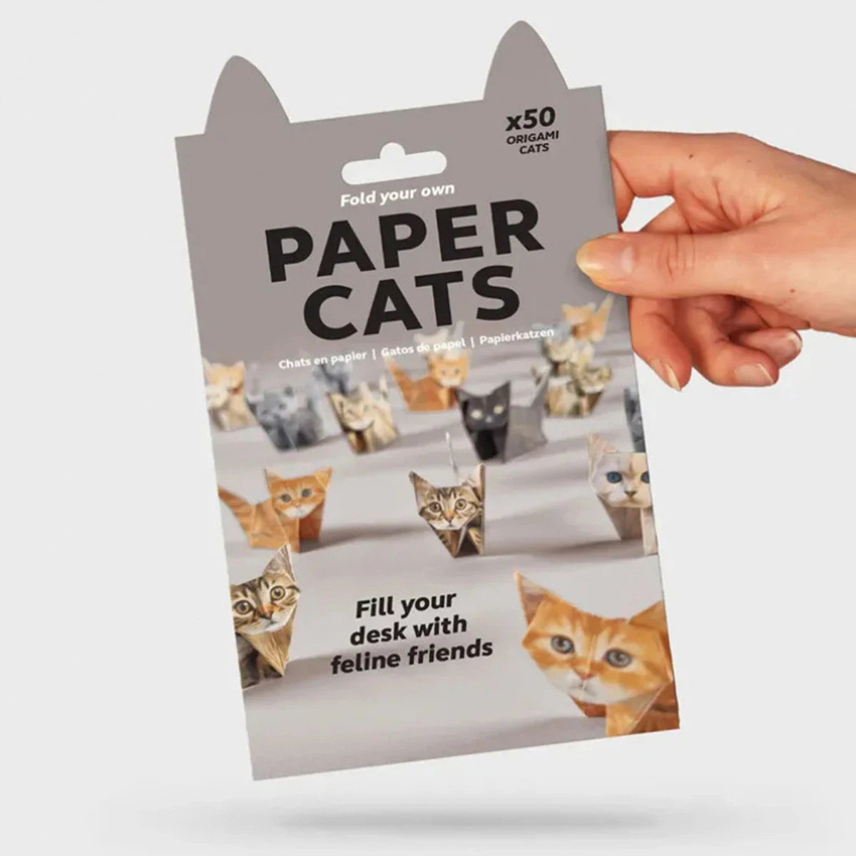 Origami 3D Gato | Figura de Papel Kawaii
