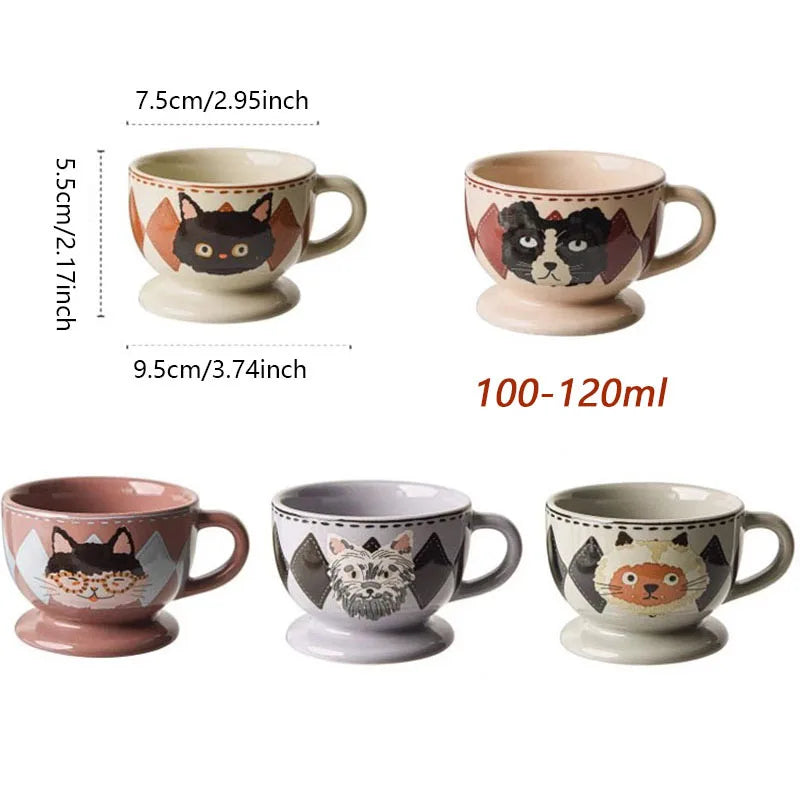 Taza de cerámica pintada a mano 100ml