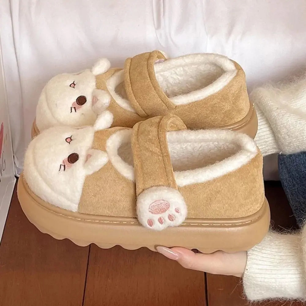 Zapatillas adorables gatete felpa
