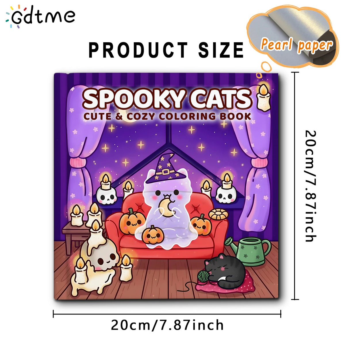 SPOOKSY CATS Libro para Colorear adultos y niños