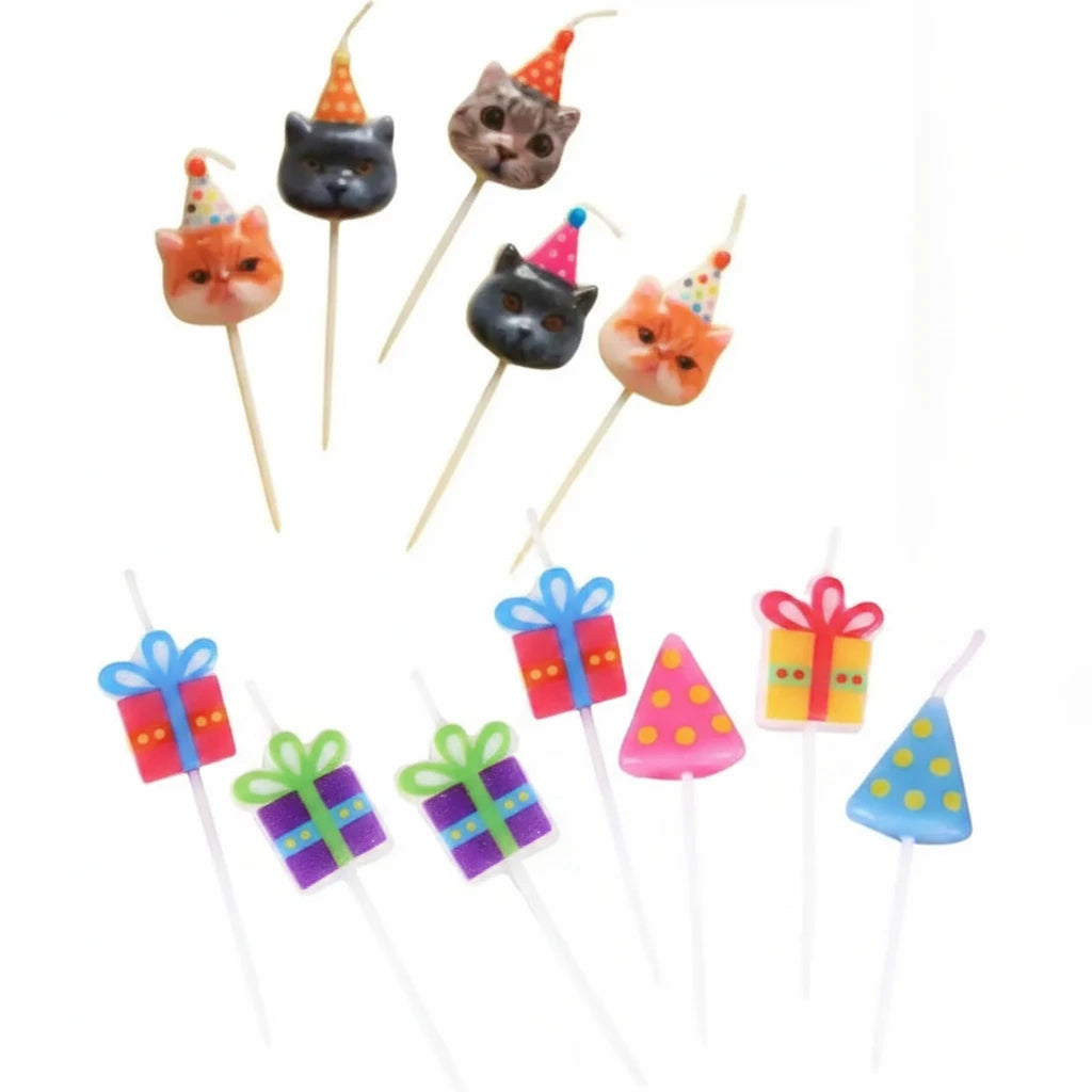 Velas gatunas cumpleaños