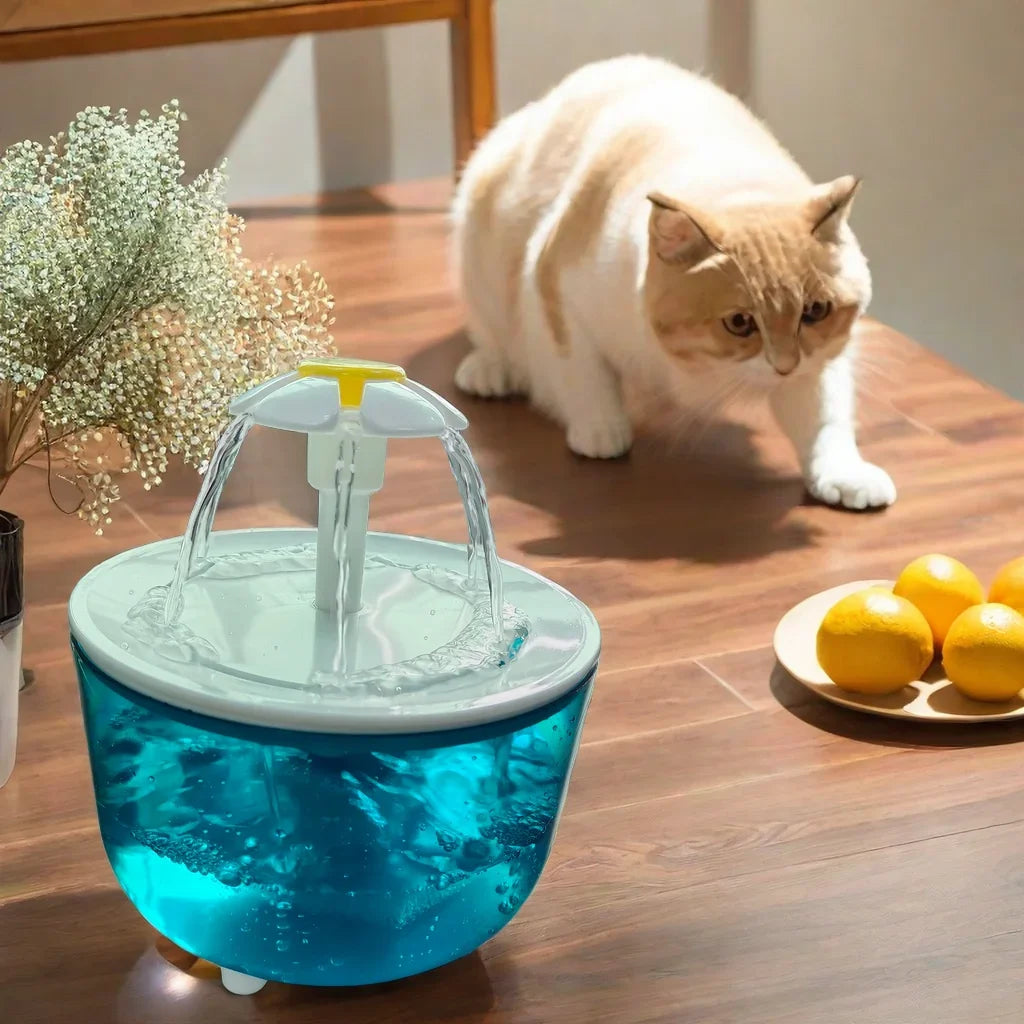 Fuente de agua forma de flor 1.2L