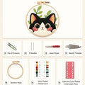 Pack Punto de Cruz Gatito Kit Bordado