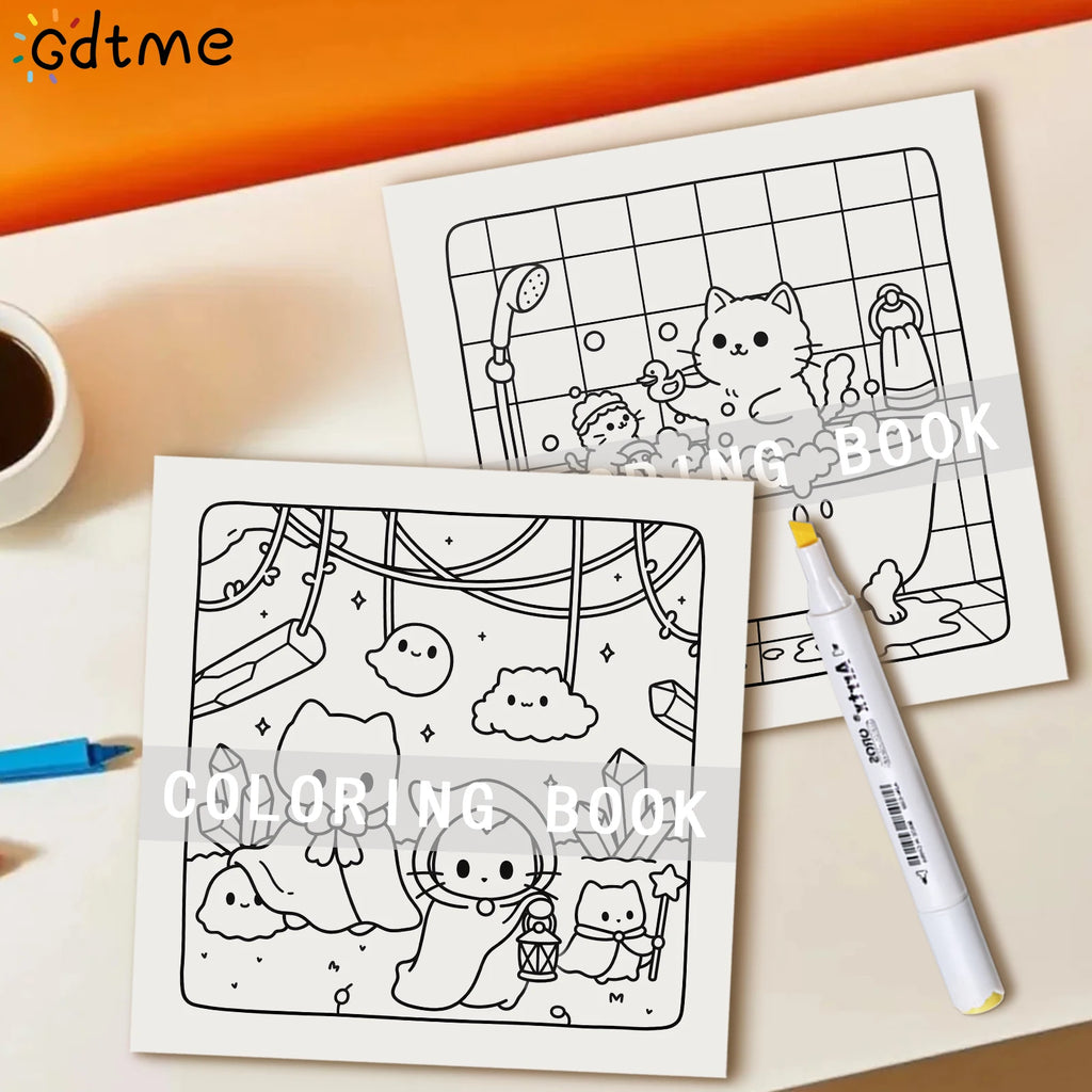 SPOOKSY CATS Libro para Colorear adultos y niños