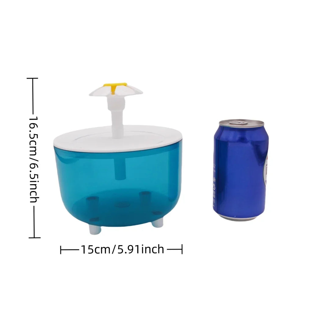 Fuente de agua forma de flor 1.2L