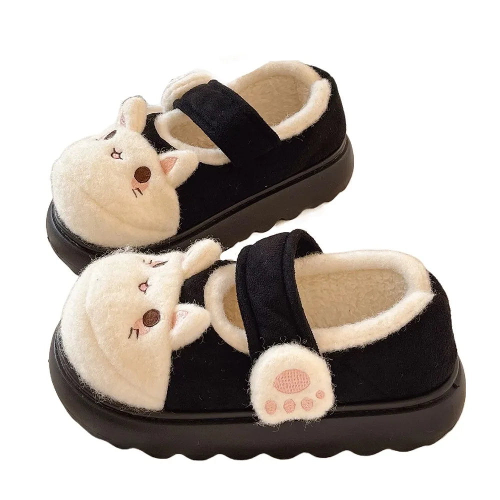 Zapatillas adorables gatete felpa