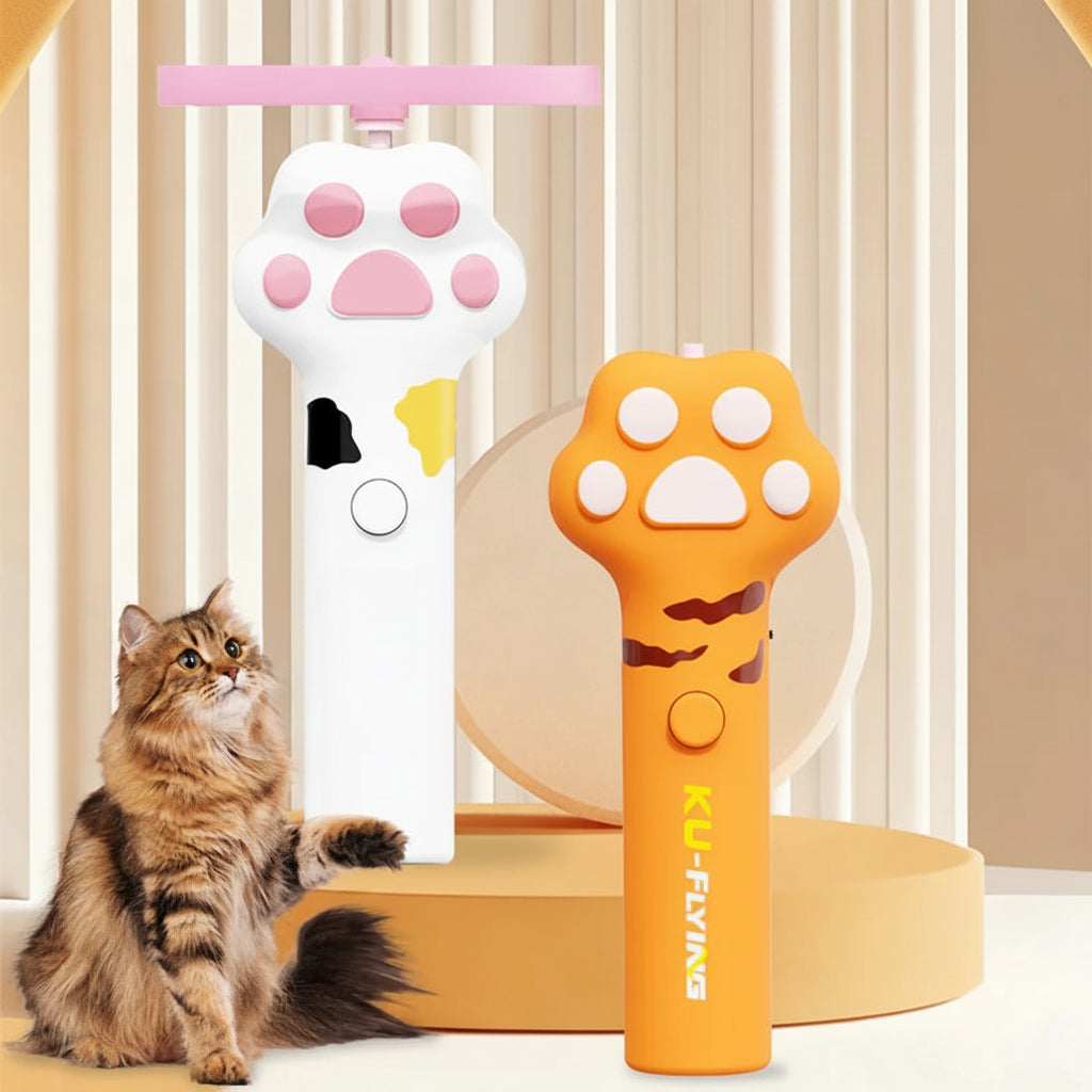 Lanzador de discos para gatos