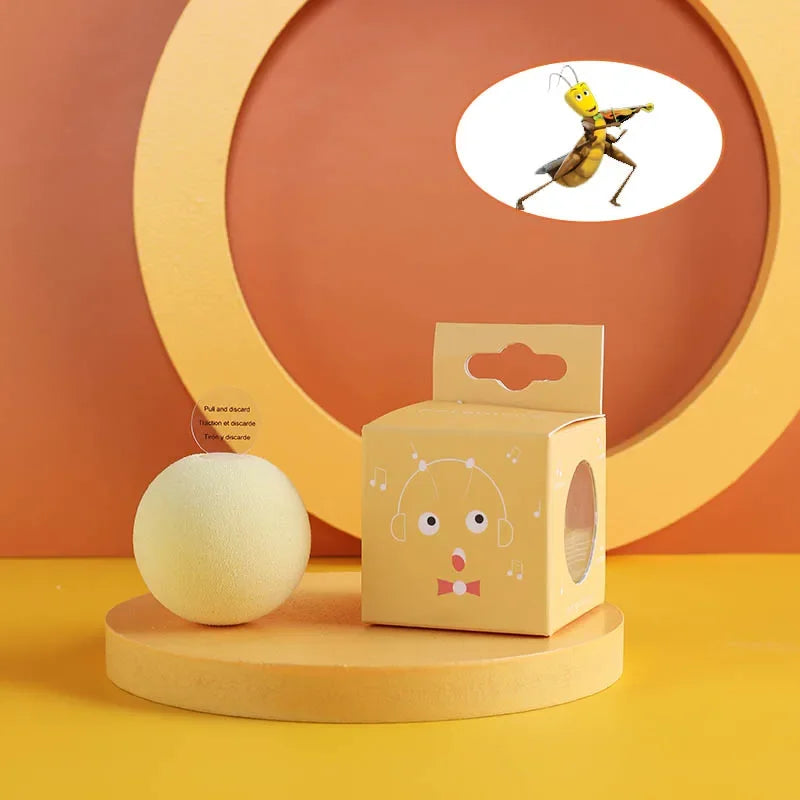 Bola interactiva para gatos con sonidos inteligentes