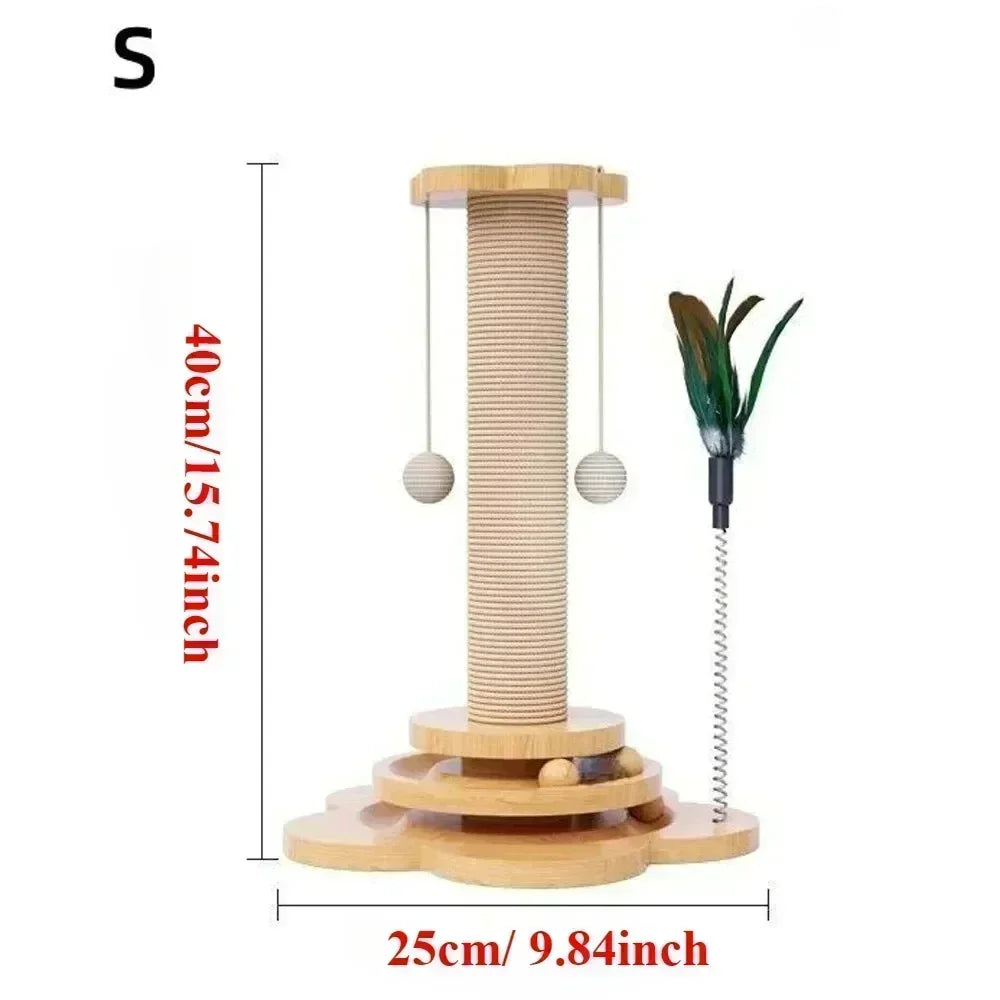 Plataforma giratoria interactiva para gatos