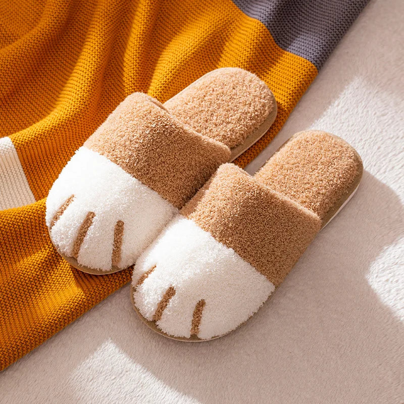 Zapatilas de ir por casa de felpa patitas
