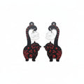 Gato y calavera set joyería