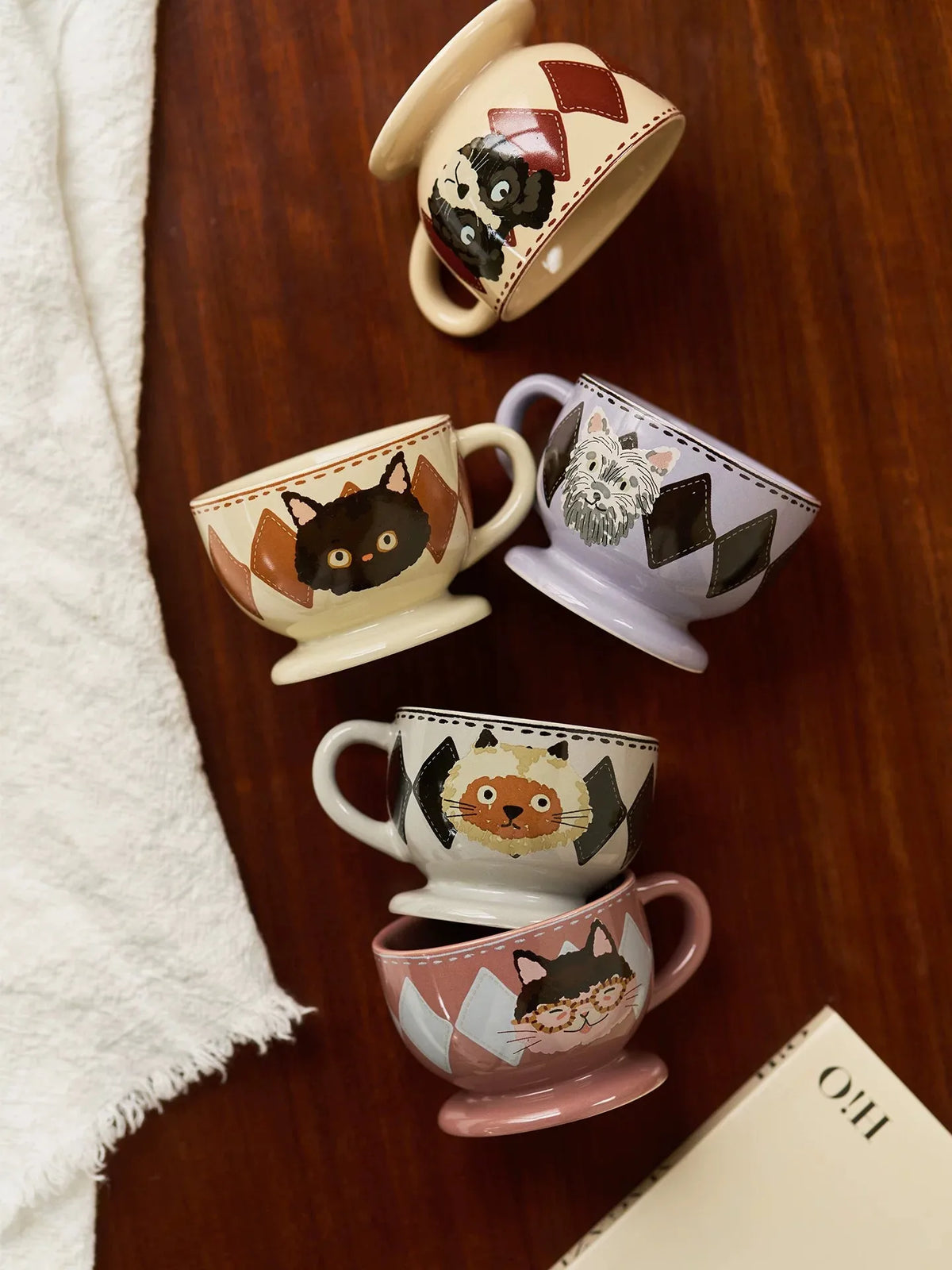 Taza de cerámica pintada a mano 100ml