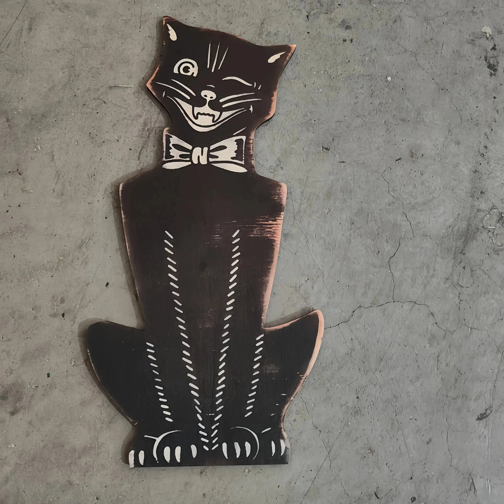 Letrero 2D gato negro