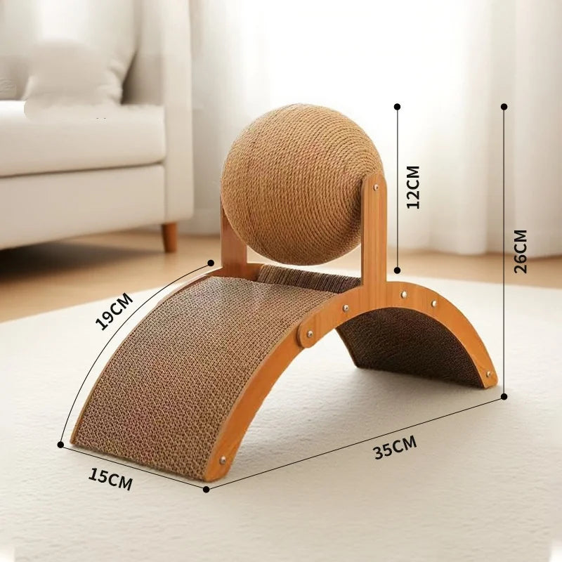Pelota rascadora y tablero resistente