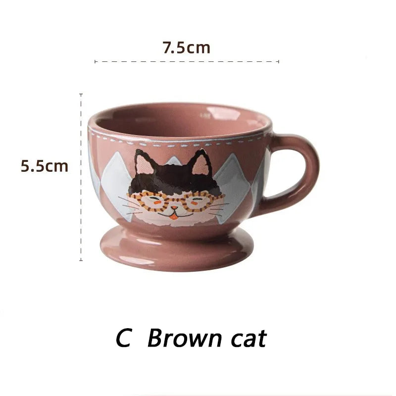 Taza de cerámica pintada a mano 100ml