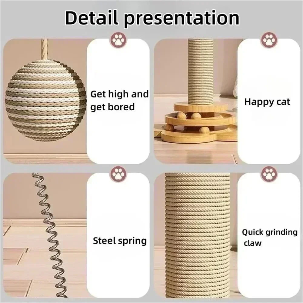 Plataforma giratoria interactiva para gatos