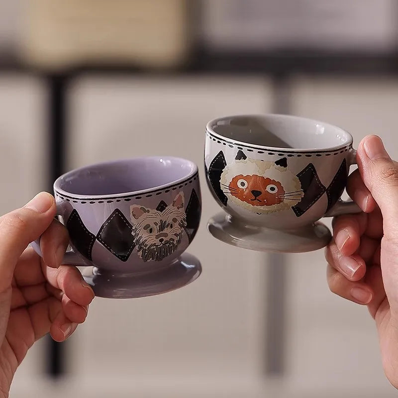 Taza de cerámica pintada a mano 100ml