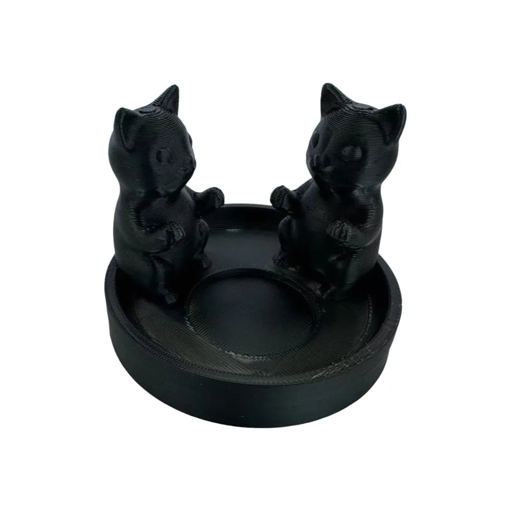 Candelabro gatos negros