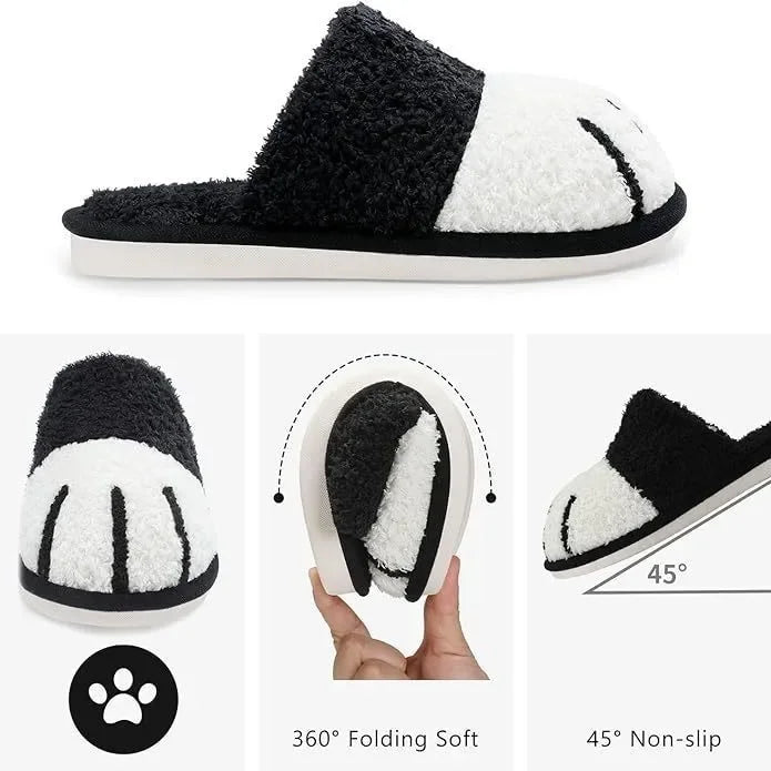 Zapatilas de ir por casa de felpa patitas