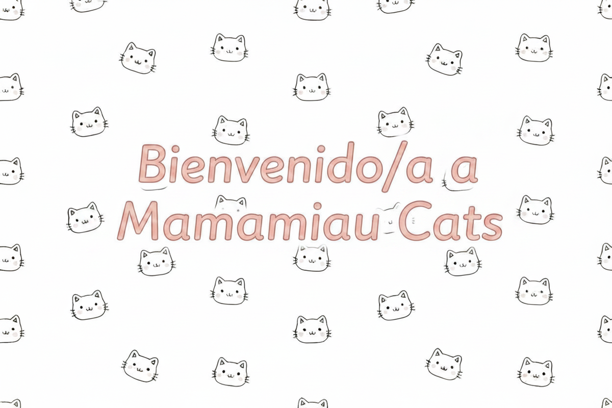 Hero Mamamiau Cats - caligrafía cursiva rosa pastel
